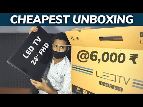 Cheapest FHD LED TV | LED TV under 6000 | China LED TV Rate & Review | 6000 Rs LED Tv Unboxing