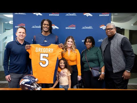 Randy Gregory's introductory press conference as a Denver Bronco video clip
