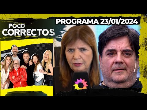 POCO CORRECTOS - Programa 23/01/24 - MANO A MANO CON PATRICIA BULLRICH; CARLOS PORTALUPPI, INVITADO