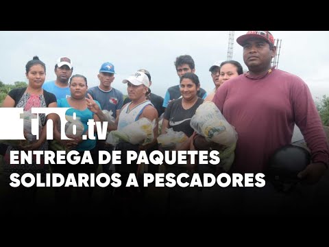 Gobierno entrega aporte solidario a familias de pescadores en Nagarote, León - Nicaragua