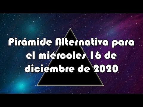 Pirámide Alternativa para el miércoles 16 de diciembre de 2020 - Lotería de Panamá
