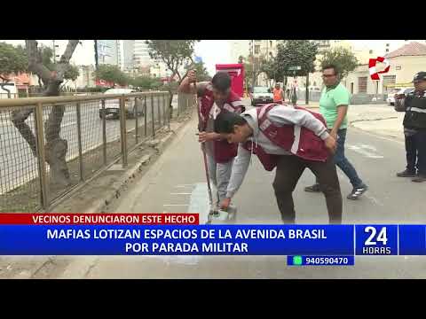 Avenida Brasil: borran pintas hechas por lotizadores en Jesús María