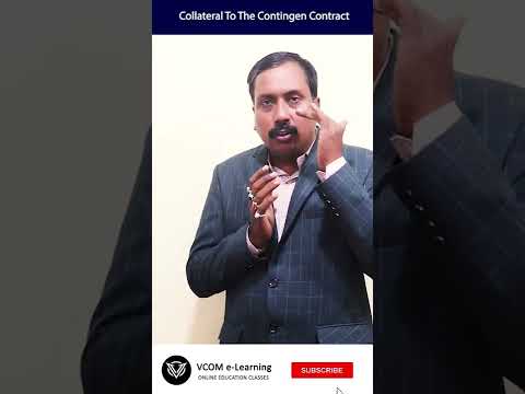 Collateral to Contingent Contract – #Shortvideo – #businessregulatoryframeworks -Video@95