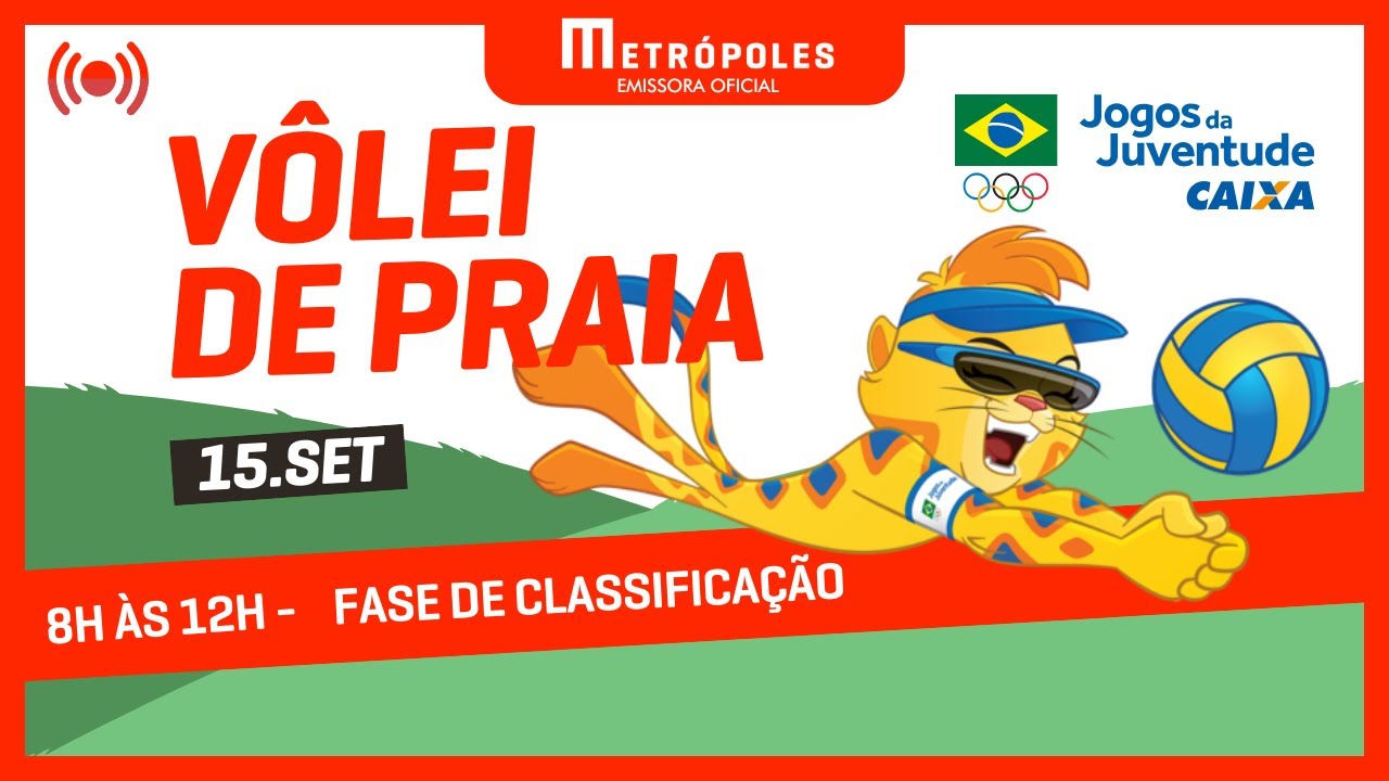 JOGOS DA JUVENTUDE 2025 –  VÔLEI DE PRAIA – 15.09.25