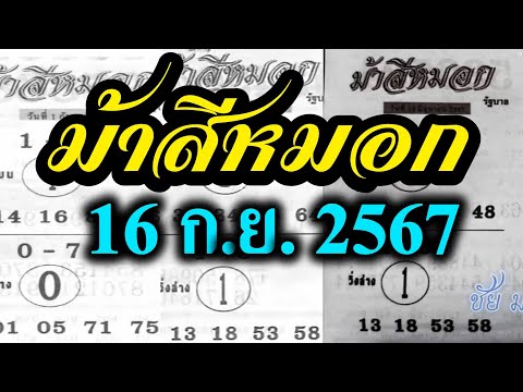 【ม้าสีหมอก16967】แชมป์เลขเด็