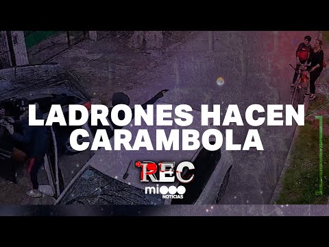 LADRONES HACEN CARAMBOLA - ASALTADA JUNTO A SU PERRO - #REC