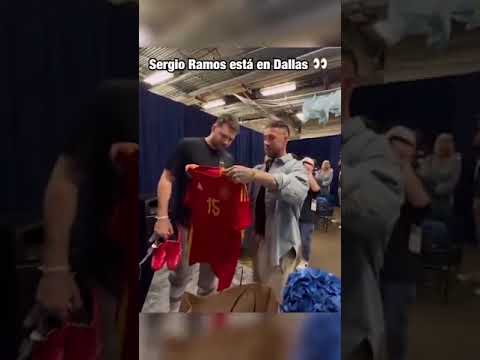 Sergio Ramos, en Dallas para apoyar a Luka y los Mavericks  #Shorts | ESPN Deportes (Vía NBA)