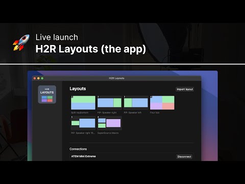 H2R Layouts (the app) 🚀 LIVE LAUNCH