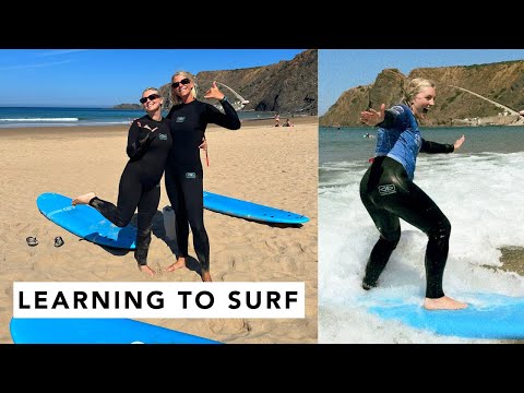 LEARNING TO SURF! | Estée Lalonde