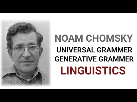Noam Chomsky | Universal Grammer | Generative grammer | Linguistics Hindi