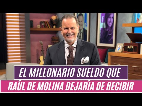 El millonario sueldo que Raúl de Molina dejaría de recibir