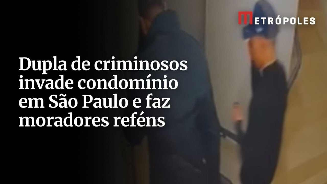 Dupla de criminosos invade condomínio em São Paulo e faz moradores reféns