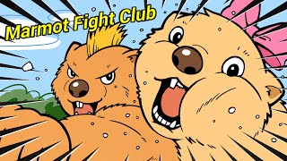 マーモット同士の押し合い、想像の5倍エグかった。【Marmot Fight Club】