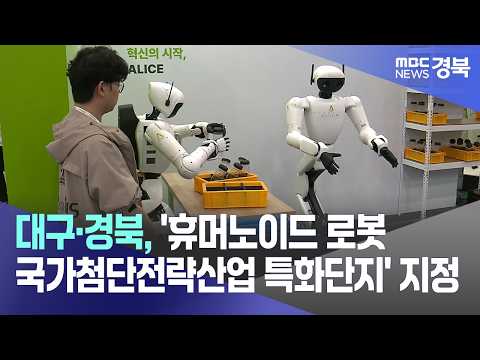 R]<strong>대구·경북</strong>, '휴머노이드 로봇 국가첨단전략산업 특화단지' 지정