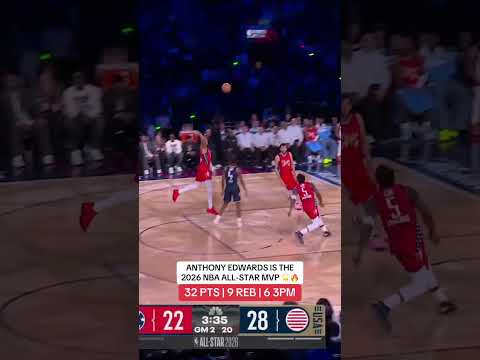 Anthony Edwards gets his NBA-All Star MVP 🌟🏆