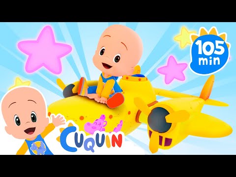 Los aviones de colores de Cuquín y más vídeos educativos ✈️Caricaturas y dibujos animados para bebés
