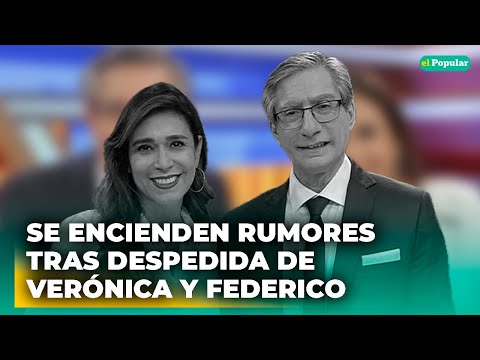 Verónica y Federico dejan en shock al anunciar su 'DESPEDIDA' del set de América Noticias