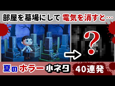 【あつ森】部屋を墓場にして電気を消すと……怖すぎる現象が！？ゲームに隠れた細かすぎる小ネタ集・真夏のホラー小ネタ総集編40連発！【あつまれ どうぶつの森】@レウンGameTV