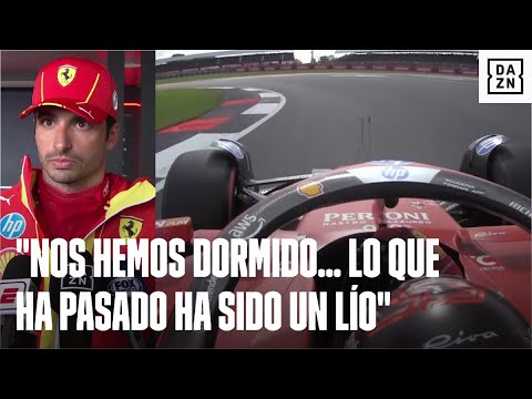 Carlos Sainz explica lo sucedido en la Q3 de Silverstone con Fernando Alonso