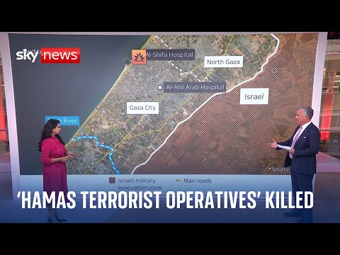 Israel-Hamas war: 'Hamas terrorist operatives' killed in strike near Gaza hospital