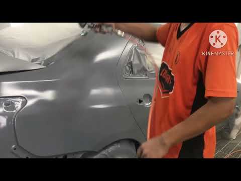 ขั้นตอนการพ่นเปลี่ยนสีนอกในพร้