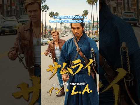 Sora2で作る妄想映画CM『サムライ イン・L.A.』 #sora #sora2 #aishorts #aivideo #cinematicshorts #映画予告編