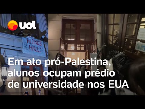 Protestos pró-palestina nos EUA: Alunos ocupam prédio da Universidade de Columbia; veja vídeos