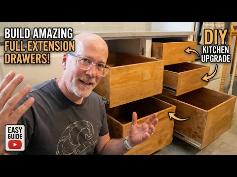 Build Your Own Full Extension Cabinet Drawers