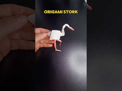 ORIGAMI STORK EASY CRAFT TUTORIAL | DIY PAPER ORIGAMI STORK