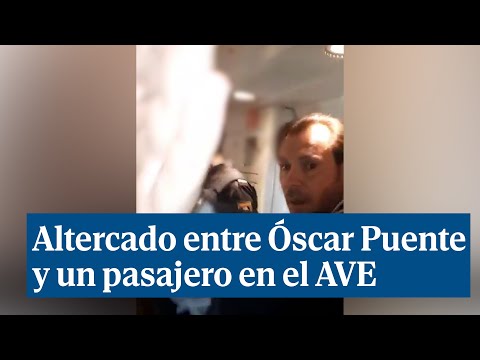 Un altercado entre un pasajero y Óscar Puente retrasa 45 minutos el AVE de Valladolid a Madrid