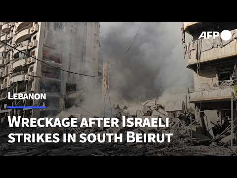 Smoke billows at site of overnight Israeli strike on south Beirut | AFP