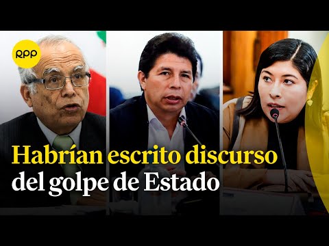 Pedro Castillo, Betsy Chávez y Aníbal Torres habrían escrito discurso del golpe de Estado