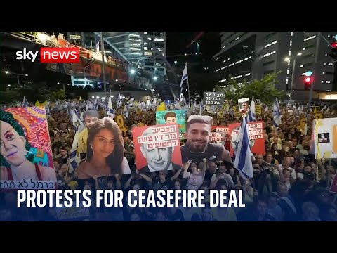 More than 300,000 protesters join demonstration in Tel Aviv to call for a ceasefire