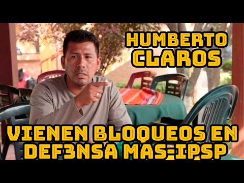 HUMBERTO CLAROS DENUNCIA TSE ESTA CERC4NDO CON LOS PLAZOS PARA PROSCRIBIR AL MAS-IPSP..