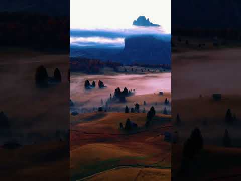 Autumn Dreams Over the Dolomites 4K | Mist, Mountains & Magic