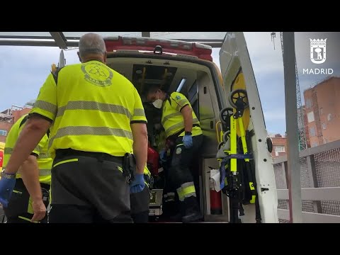 Trasladado grave al Hospital Clínico de Madrid un anciano de 80 años por un golpe de calor