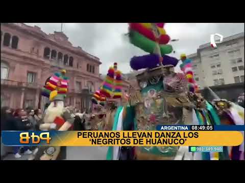 Peruanos llevan danza los ‘Negritos de Huánuco’ a Argentina