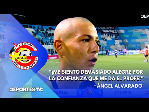 Ángel Alvarado, jugador del Génesis, agradece no haber perdido contra el Motagua