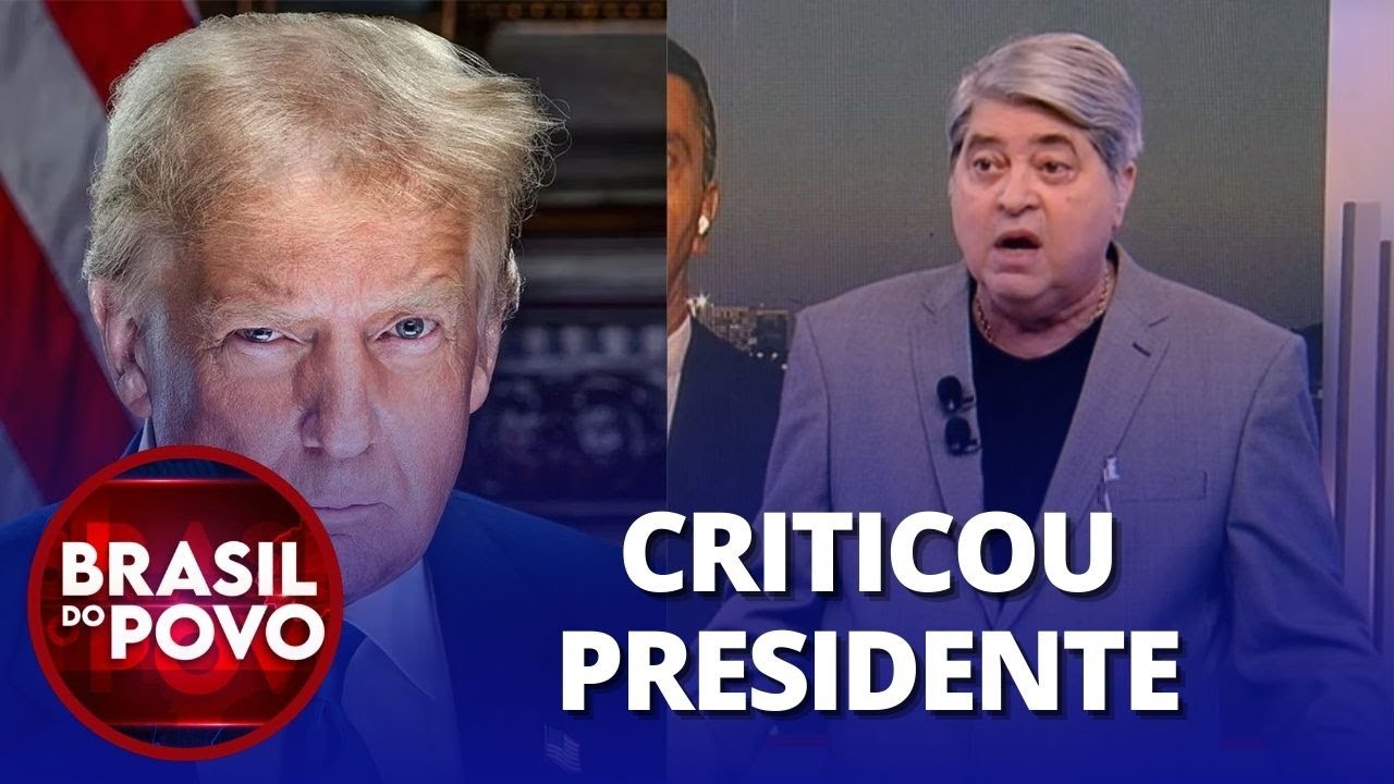 Datena O Trump não é amigo de ninguém você acha que ele tá preocupado com Bolsonaro