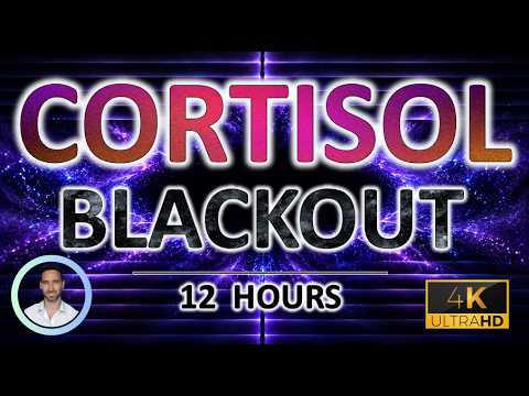 Cortisol Blackout Sleep | Shut Down Stress &amp; Overthinking | For Deep, Restorative Sleep | 12 Hours