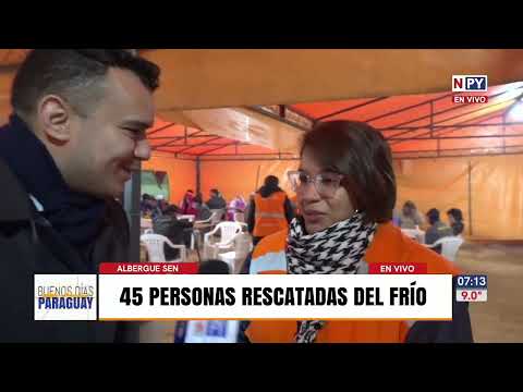 SEN rescató a 45 personas del frío intenso