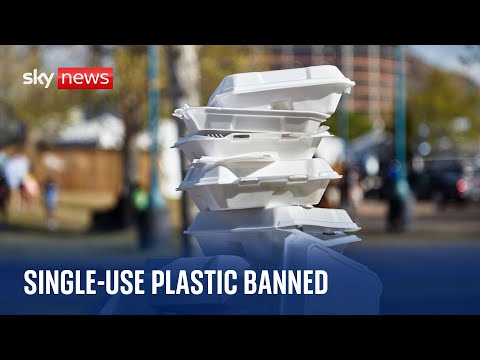 Single-use plastic ban comes into force in England