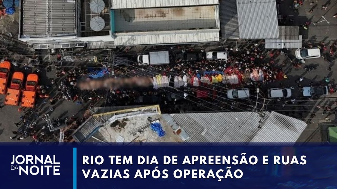 Rio tem dia de apreensão e ruas vazias após operação contra o  Comando Vermelho