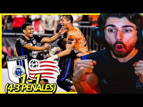 REACCION al QUERETARO vs NEW ENGLAND (1-1 / 4-3 PENALES) Leagues Cup 2023