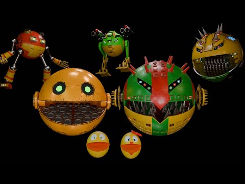 PACMAN AND ROBOT PACMAN VS MONSTER ROBOTS BEST ADVENTURES IN 2024