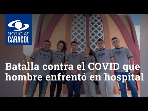 “La gente no se cuida”: la dura batalla contra el COVID que hombre enfrentó en un hospital