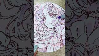🖊🐰ボールペンでバニーくんを描くメイキング🎨🦜#Shorts  #illustration #バニーの日