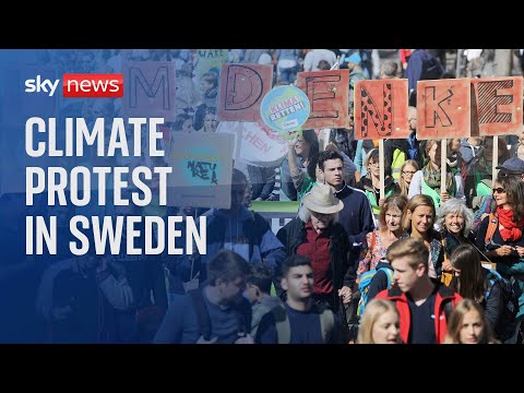 Watch live: Climate protest in Sweden