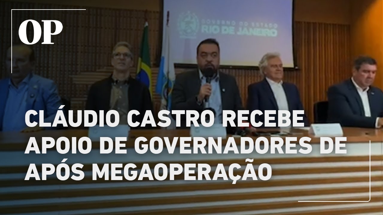 Cláudio Castro recebe apoio de governadores de centrodireita após após megaoperação do CV  TV Online Cláudio Castro recebe apoio de governadores de centro direita após após megaoperação do CV