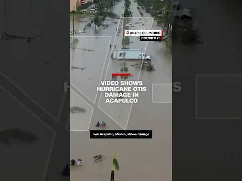 Video shows Hurricane Otis damage in Acapulco #cnn #news #hurricaneotis #acapulco